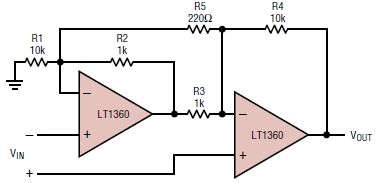 LT1360, 50МГц, операционный усилитель